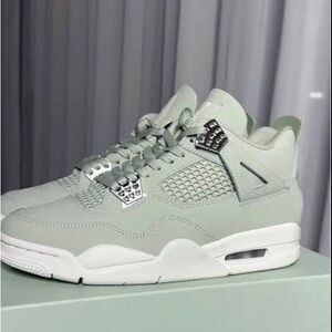 Jordan Men's Sneakers in Light Green and White
